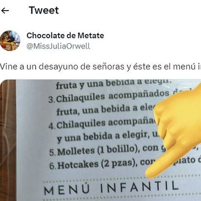 Acude a un restaurante a desayunar y no puede evitar fijarse en el menú infantil: no es para menos