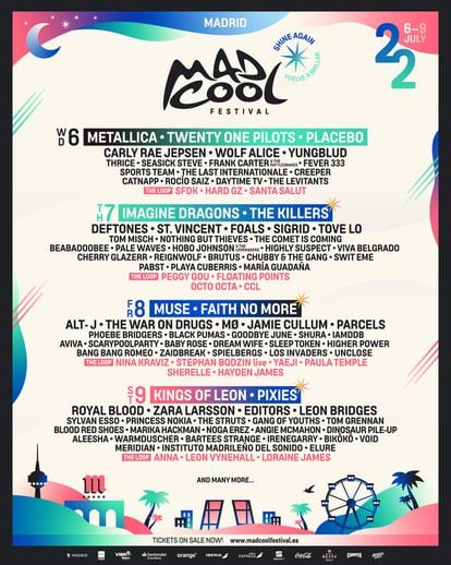 Cartel del Mad Cool Festival 2022