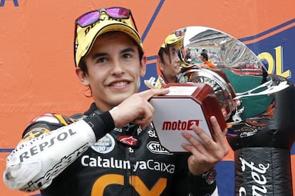 Márquez, en el GP de Cataluña.