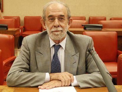 El magistrado del Constitucional Fernando Valdés Dal-Ré en julio de 2012 en el Congreso de los Diputados.