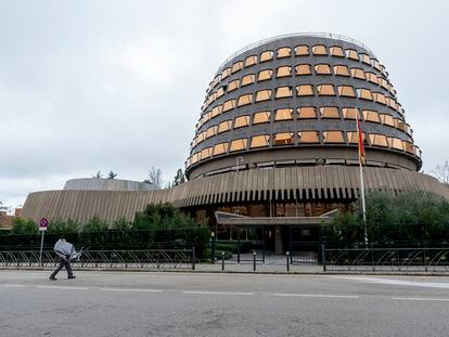 Edificio que alberga la sede del Tribunal Constitucional en Madrid, el pasado 29 de diciembre.