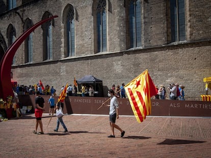 El Fossar de les Moreres, uno de los puntos de concentración del independentismo en la Diada.