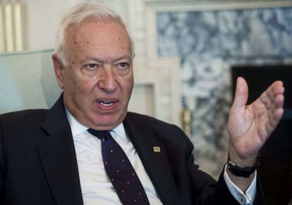 El ministro de Exteriores, Garc&iacute;a Margallo.