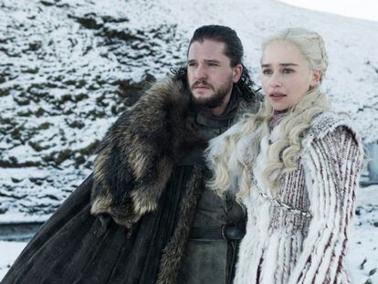 Jon Snow y Daenerys Targaryen, dos de los personajes favoritos de los espectadores y que seguro darán mucho juego en la última temporada.