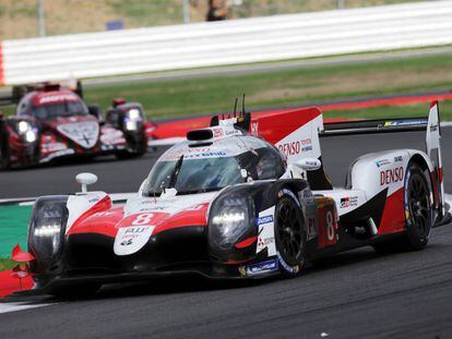 Uno de los coches de Toyota en las 6 Horas de Silverstone.