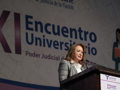 La ministra de la Suprema Corte Yasmín Esquivel, en una imagen de archivo.