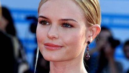 Kate Bosworth, una actiz con  hetorocromía, en el festival de cine de Deaville. 