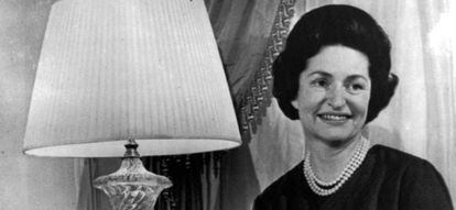 Lady Bird Johnson, en diciembre de 1963.