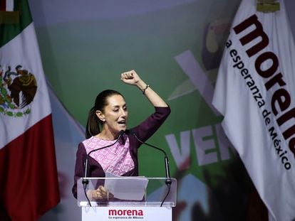 Claudia Sheinbaum durante un evento de Morena, en Ciudad de México, el pasado 10 de septiembre.