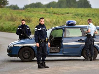 Una patrulla de policía francesa, en una imagen de archivo.
