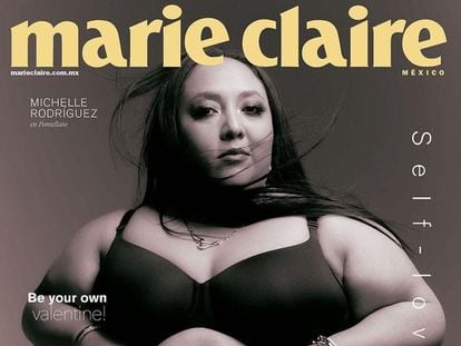 La portada de la última edición de la revista 'Marie Claire México', con una fotografía de la actriz Michelle Rodríguez.