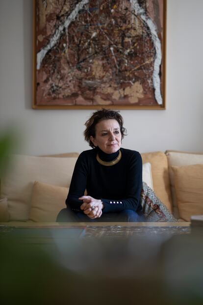 Eva Illouz, fotografiada en su casa en Jerusalén cinco días después de la entrevista telefónica.