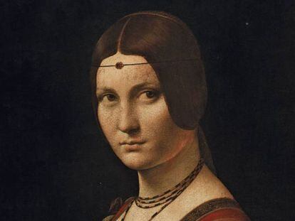 'La Belle Ferronnière', de Da Vinci, cuadro perteneciente al Louvre.