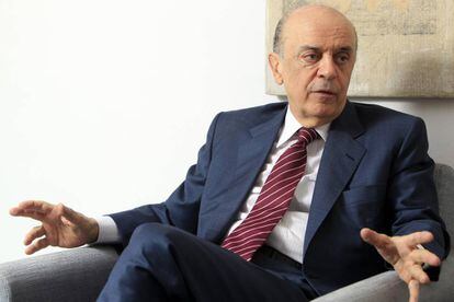 Jos&eacute; Serra, actal ministro de Exteriores de Brasil, en Madrid en 2011. 