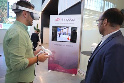 Desarrollo de realidad virtual de la empresa Innovae, presente en DFactory Barcelona.