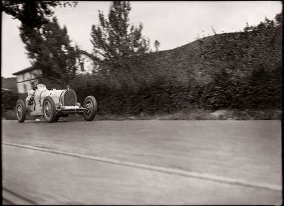 Carrera automovilística en el Circuito de Lasarte, San Sebastián, 1925.