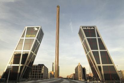 Los edificios de Bankia y Realia en Puerta de Europa, Madrid