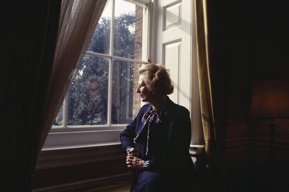 Margaret Thatcher, en 1990.