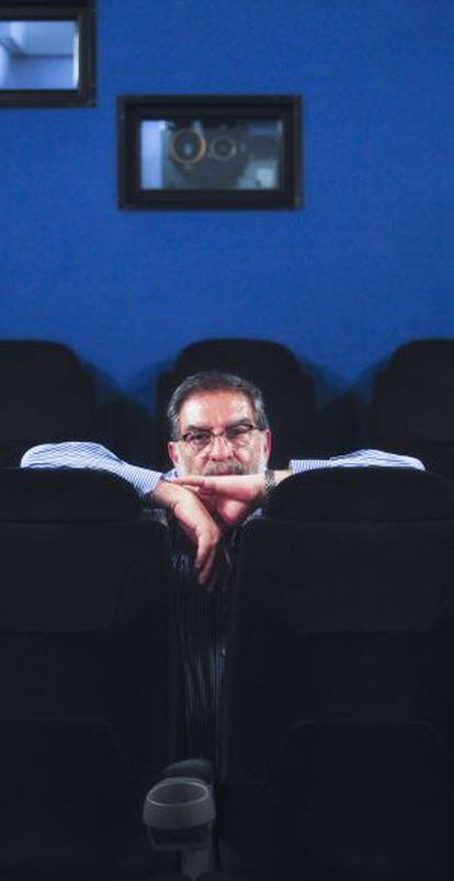 Enrique González Macho, retratado ayer en las oficinas de Alta Films.