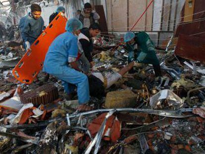 Al menos 500 personas han resultado heridas durante los ataques contra un funeral en Saná