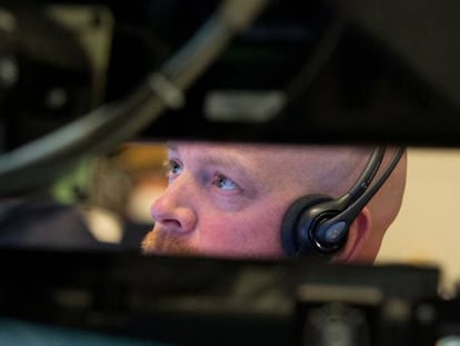 Un operador de la Bolsa de Nueva York