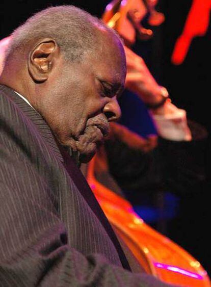 Oscar Peterson, en el Festival de Montreux de 2005.