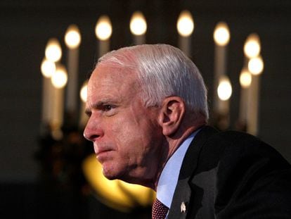 John McCain, durante un discurso en 2008.