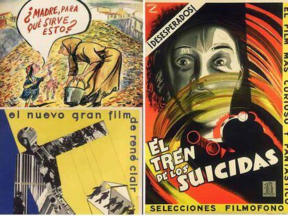 El poderío narrativo de Enrique Herreros queda patente en la portada de <i>La Codorniz </i>dedicada a los niños del campo y en dos de sus carteles de cine.