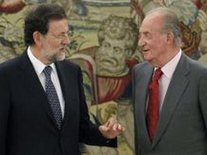 Mariano Rajoy y el rey Juan Carlos I