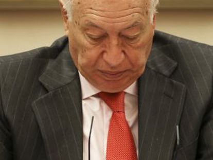 Garc&iacute;a-Margallo, el pasado 16 de diciembre en el Congreso.