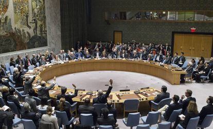 El Consejo de Seguridad Nacional vota a favor de condenar los asentamientos.
