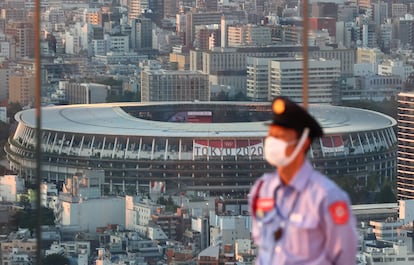 El Estadio Nacional de Tokio, este lunes.