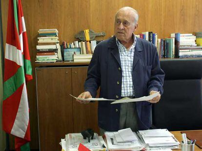 Xabier Arzalluz, en su despacho de Bilbao.