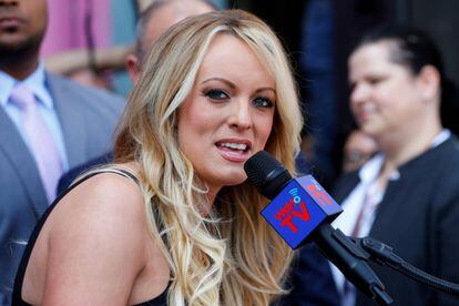 La exactriz porno Stormy Daniels, en California, el pasado mayo. 