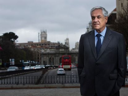 Sebasti&aacute;n Pi&ntilde;era, ayer en Madrid.