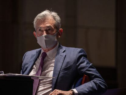 El presidente de la Fed, Jerome Powell, el pasado 30 de junio en el Congreso.