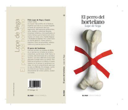 Portada del libro "El perro del hortelano", de Lope de Vega, perteneciente a la colección "Clásicos españoles" del diario EL PAÍS
