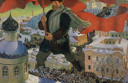 'Bolchevique' (1920), de Kustodiev.