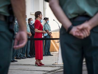 La directora general de la Guardia Civil, María Gámez, el pasado miércoles en Valencia.
