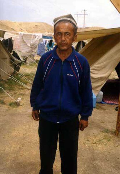 Akram Zajídov, uno de los refugiados uzbekos en Kirguizistán.