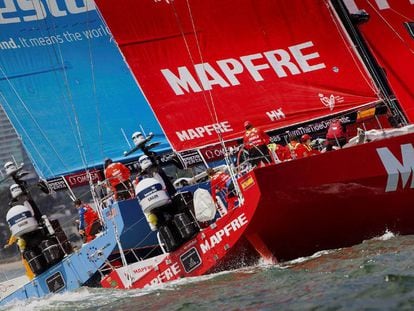 MAPFRE, durante la salida en Melbourne.