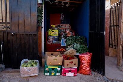 A warehouse, managed by one of the residents of the Nuevo Amanecer de Cerrillos intake, in Santiago de Chile.