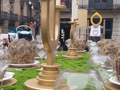 Pesebre de la plaza Sant Jaume.
 