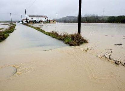 Inundaciones provocadas por el río Zadorra en Álava