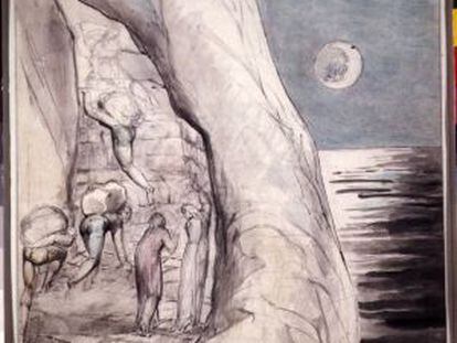 Ilustración de William Blake para 'La divina comedia', de Dante.
