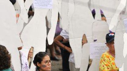 Marcha contra la violencia de género en Panamá.