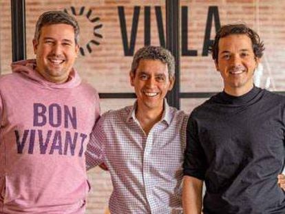 Carlos Floria, Ivan Rodriguez y Carlos Gomez, socios fundadores de Vivla.