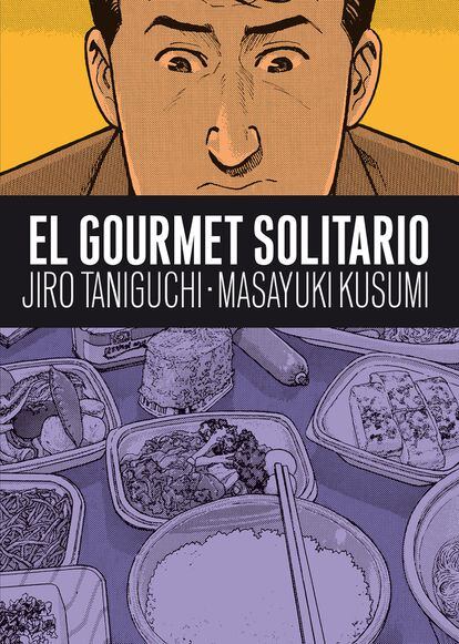 Portada de 'El gourmet solitario', de  Masayuki Kusumi (guion) y Jiro Taniguchi (dibujos), de Astiberri Ediciones.