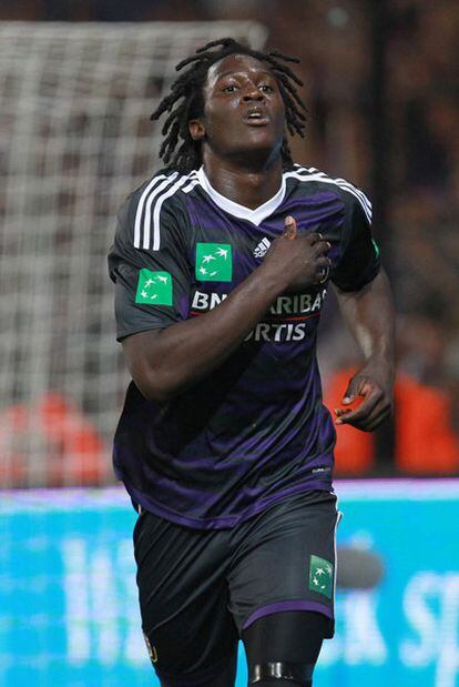 Lukaku, en un partido con el Anderlecht.