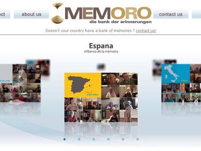 Homepage de Memoro.org
